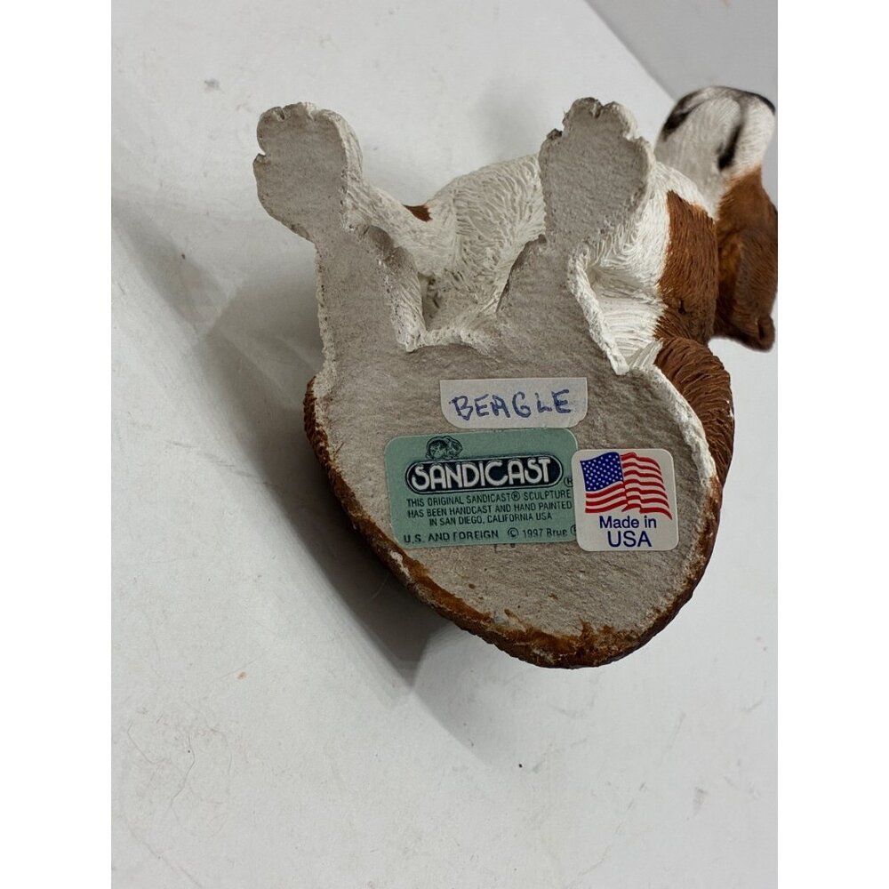 Sandicast Beagle Realistic Figurine USA 1990s - Picture 9 of 9